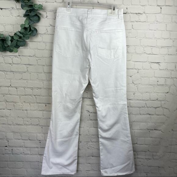 New EXPRESS 90's Boot High Rise Ripped White Jeans Size 10 R - Picture 3 of 8